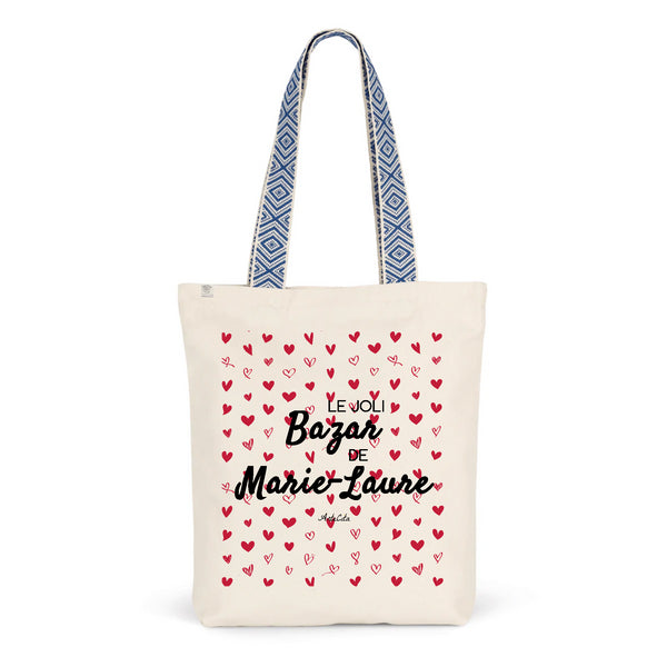 Tote Bag Premium - Le joli Bazar de Marie-Laure - 2 Coloris - Durable - Cadeau Personnalisable - Cadeaux-Positifs.com -Unique-Bleu-