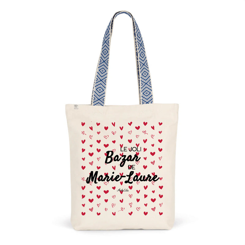 Cadeau anniversaire : Tote Bag Premium - Le joli Bazar de Marie-Laure - 2 Coloris - Durable - Cadeau Personnalisable - Cadeaux-Positifs.com -Unique-Bleu-