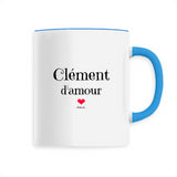 Mug - Clément d'amour - 6 Coloris - Cadeau Original & Tendre - Cadeau Personnalisable - Cadeaux-Positifs.com -Unique-Bleu-