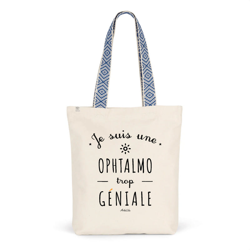 Cadeau anniversaire : Tote Bag Premium - Ophtalmo trop Géniale - 2 Coloris - Cadeau Durable - Cadeau Personnalisable - Cadeaux-Positifs.com -Unique-Bleu-