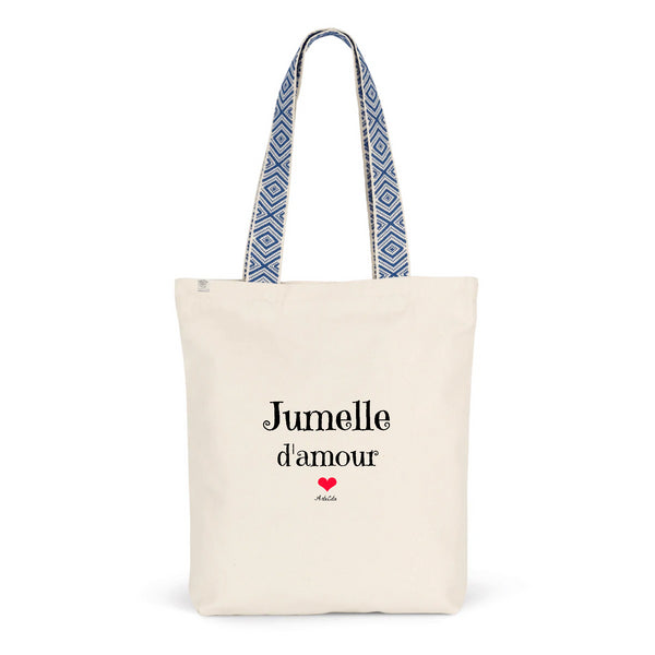 Tote Bag Premium - Jumelle d'amour - 2 Coloris - Cadeau Durable - Cadeau Personnalisable - Cadeaux-Positifs.com -Unique-Bleu-