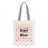 Tote Bag Premium - Le joli Bazar de Ninon - 2 Coloris - Cadeau Durable - Cadeau Personnalisable - Cadeaux-Positifs.com -Unique-Bleu-