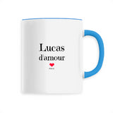 Mug - Lucas d'amour - 6 Coloris - Cadeau Original & Tendre - Cadeau Personnalisable - Cadeaux-Positifs.com -Unique-Bleu-