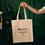 Tote Bag - Maman d'amour - Coton Bio - Cadeau Original & Tendre - Cadeau Personnalisable - Cadeaux-Positifs.com -Unique-Blanc-