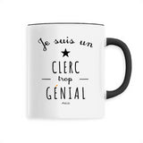 Mug - Un Clerc trop Génial - 6 Coloris - Cadeau Original - Cadeau Personnalisable - Cadeaux-Positifs.com -Unique-Noir-