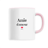 Mug - Amie d'amour - 6 Coloris - Cadeau Original & Tendre - Cadeau Personnalisable - Cadeaux-Positifs.com -Unique-Rose-