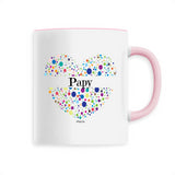 Mug - Papy (Coeur) - 6 Coloris - Cadeau Unique & Tendre - Cadeau Personnalisable - Cadeaux-Positifs.com -Unique-Rose-