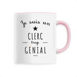 Mug - Un Clerc trop Génial - 6 Coloris - Cadeau Original - Cadeau Personnalisable - Cadeaux-Positifs.com -Unique-Rose-