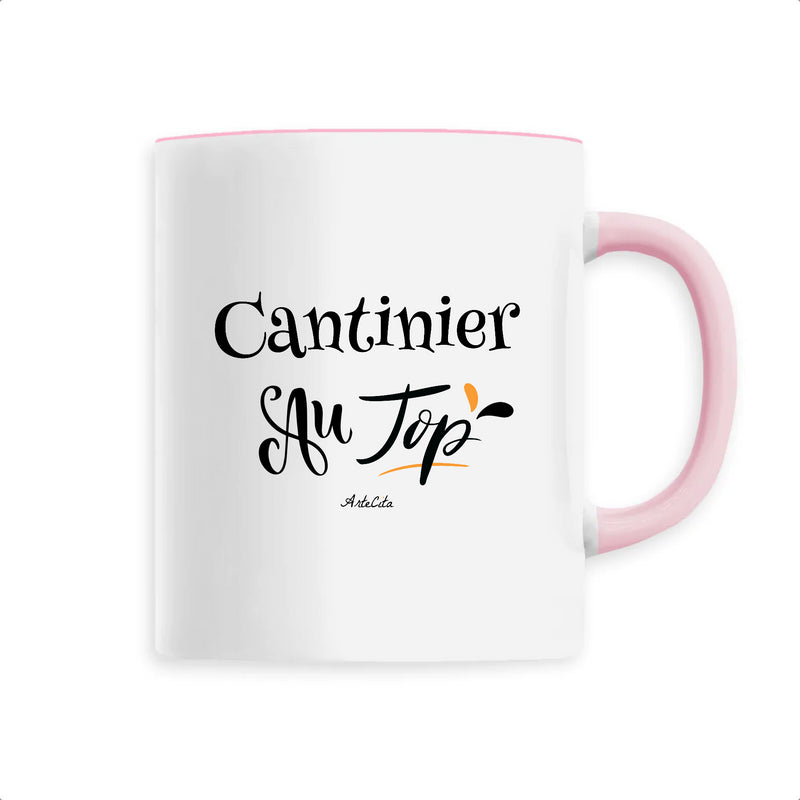 Cadeau anniversaire : Mug - Cantinier au Top - 6 Coloris - Cadeau Original - Cadeau Personnalisable - Cadeaux-Positifs.com -Unique-Rose-