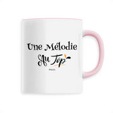 Mug - Une Mélodie au Top - 6 Coloris - Cadeau Original - Cadeau Personnalisable - Cadeaux-Positifs.com -Unique-Rose-