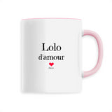 Mug - Lolo d'amour - 6 Coloris - Cadeau Original & Tendre - Cadeau Personnalisable - Cadeaux-Positifs.com -Unique-Rose-