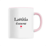 Mug - Laëtitia d'amour - 6 Coloris - Cadeau Original & Tendre - Cadeau Personnalisable - Cadeaux-Positifs.com -Unique-Rose-