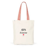 Tote Bag Premium - AVS d'amour - 2 Coloris - Cadeau Durable - Cadeau Personnalisable - Cadeaux-Positifs.com -Unique-Rouge-