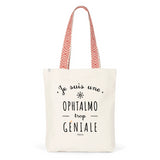 Tote Bag Premium - Ophtalmo trop Géniale - 2 Coloris - Cadeau Durable - Cadeau Personnalisable - Cadeaux-Positifs.com -Unique-Rouge-