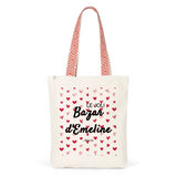 Tote Bag Premium - Le joli Bazar d'Emeline - 2 Coloris - Durable - Cadeau Personnalisable - Cadeaux-Positifs.com -Unique-Rouge-