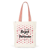Tote Bag Premium - Le joli Bazar de Fabienne - 2 Coloris - Durable - Cadeau Personnalisable - Cadeaux-Positifs.com -Unique-Rouge-