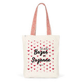 Tote Bag Premium - Le joli Bazar de Suzanne - 2 Coloris - Durable - Cadeau Personnalisable - Cadeaux-Positifs.com -Unique-Rouge-