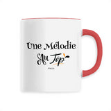 Mug - Une Mélodie au Top - 6 Coloris - Cadeau Original - Cadeau Personnalisable - Cadeaux-Positifs.com -Unique-Rouge-