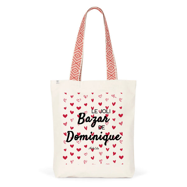 Tote Bag Premium - Le joli Bazar de Dominique - 2 Coloris - Durable - Cadeau Personnalisable - Cadeaux-Positifs.com -Unique-Rouge-