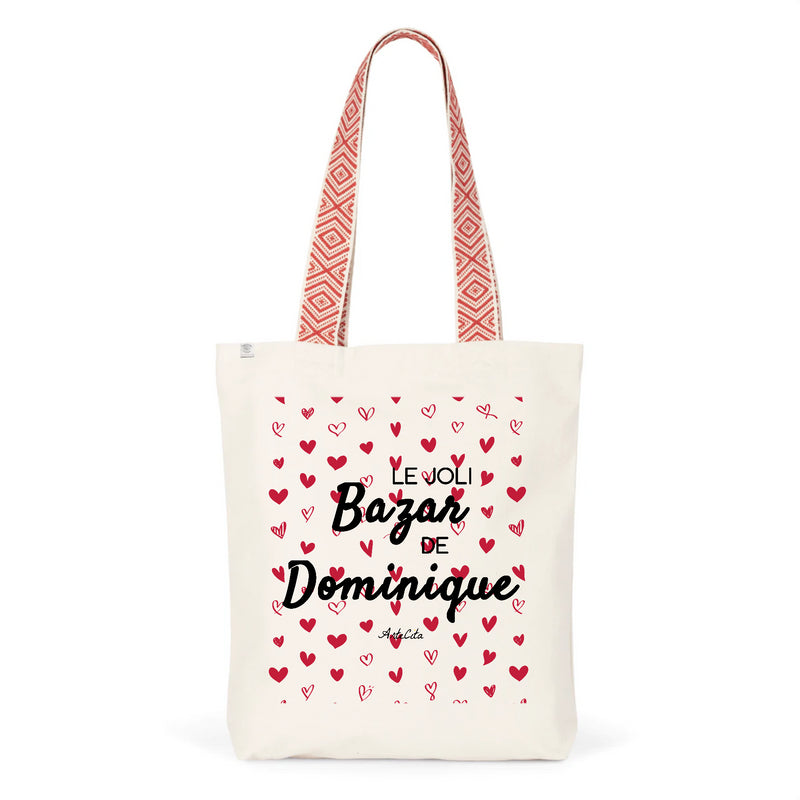 Cadeau anniversaire : Tote Bag Premium - Le joli Bazar de Dominique - 2 Coloris - Durable - Cadeau Personnalisable - Cadeaux-Positifs.com -Unique-Rouge-