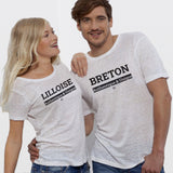 T-Shirt - Lilloise - Coton Bio - 3 Coloris - Cadeau Original - Cadeau Personnalisable - Cadeaux-Positifs.com -XS-Noir-