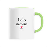 Mug - Lolo d'amour - 6 Coloris - Cadeau Original & Tendre - Cadeau Personnalisable - Cadeaux-Positifs.com -Unique-Vert-