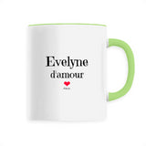 Mug - Evelyne d'amour - 6 Coloris - Cadeau Original & Tendre - Cadeau Personnalisable - Cadeaux-Positifs.com -Unique-Vert-