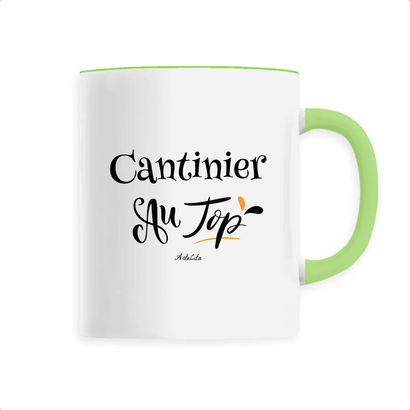 Cadeau anniversaire : Mug - Cantinier au Top - 6 Coloris - Cadeau Original - Cadeau Personnalisable - Cadeaux-Positifs.com -Unique-Vert-