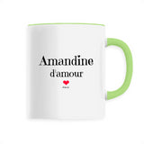 Mug - Amandine d'amour - 6 Coloris - Cadeau Original & Tendre - Cadeau Personnalisable - Cadeaux-Positifs.com -Unique-Vert-