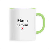 Mug - Manu d'amour - 6 Coloris - Cadeau Original & Tendre - Cadeau Personnalisable - Cadeaux-Positifs.com -Unique-Vert-