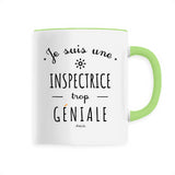 Mug - Une Inspectrice trop Géniale - 6 Coloris - Cadeau Original - Cadeau Personnalisable - Cadeaux-Positifs.com -Unique-Vert-