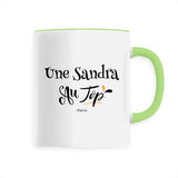 Mug - Une Sandra au Top - 6 Coloris - Cadeau Original - Cadeau Personnalisable - Cadeaux-Positifs.com -Unique-Vert-