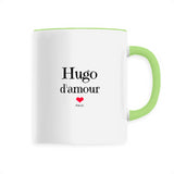 Mug - Hugo d'amour - 6 Coloris - Cadeau Original & Tendre - Cadeau Personnalisable - Cadeaux-Positifs.com -Unique-Vert-