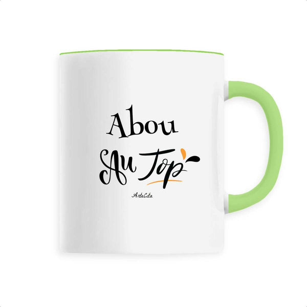 Mug - Abou au Top - 6 Coloris - Cadeau Original - Cadeau Personnalisable - Cadeaux-Positifs.com -Vert-