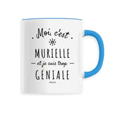 Mug - Murielle est trop Géniale - 6 Coloris - Cadeau Original - Cadeau Personnalisable - Cadeaux-Positifs.com -Bleu-