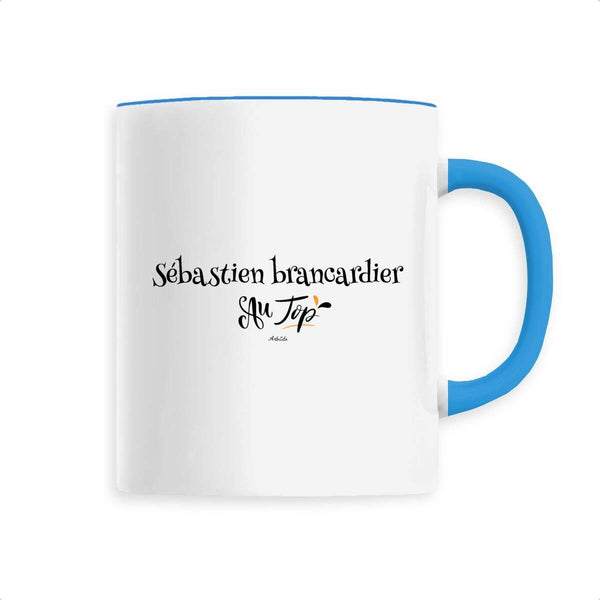 Mug - Sébastien Brancardier au Top - 6 Coloris - Cadeau Original - Cadeau Personnalisable - Cadeaux-Positifs.com -Bleu-