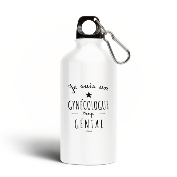 Gourde - Un Gynécologue trop Génial - Sans BPA - Cadeau Durable - Cadeau Personnalisable - Cadeaux-Positifs.com -Blanc-500 ML-