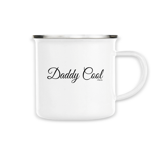 Mug - Daddy Cool (Cursif) - Métal émaillé - Cadeau Original - Cadeau Personnalisable - Cadeaux-Positifs.com -Unique-Blanc-