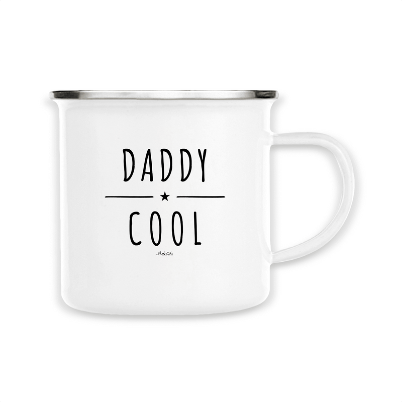 Cadeau anniversaire : Mug - Daddy Cool - Métal émaillé - Cadeau Original - Cadeau Personnalisable - Cadeaux-Positifs.com -Unique-Blanc-