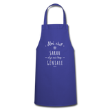 Tablier - Sarah est trop Géniale - 7 Coloris - Cadeau Original - Cadeau Personnalisable - Cadeaux-Positifs.com -royal blue-