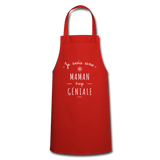 Tablier - Une Maman trop Géniale - 7 Coloris - Cadeau Original - Cadeau Personnalisable - Cadeaux-Positifs.com -rouge-