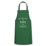 Tablier - Une Maman trop Géniale - 7 Coloris - Cadeau Original - Cadeau Personnalisable - Cadeaux-Positifs.com -vert foncé-