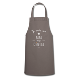Tablier - Un Papa trop Génial - 7 Coloris - Cadeau Original - Cadeau Personnalisable - Cadeaux-Positifs.com -gris-