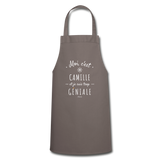 Tablier - Camille est trop Géniale - 7 Coloris - Cadeau Original - Cadeau Personnalisable - Cadeaux-Positifs.com -gris-