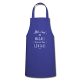 Tablier - Magali est trop Géniale - 7 Coloris - Cadeau Original - Cadeau Personnalisable - Cadeaux-Positifs.com -bleu royal-