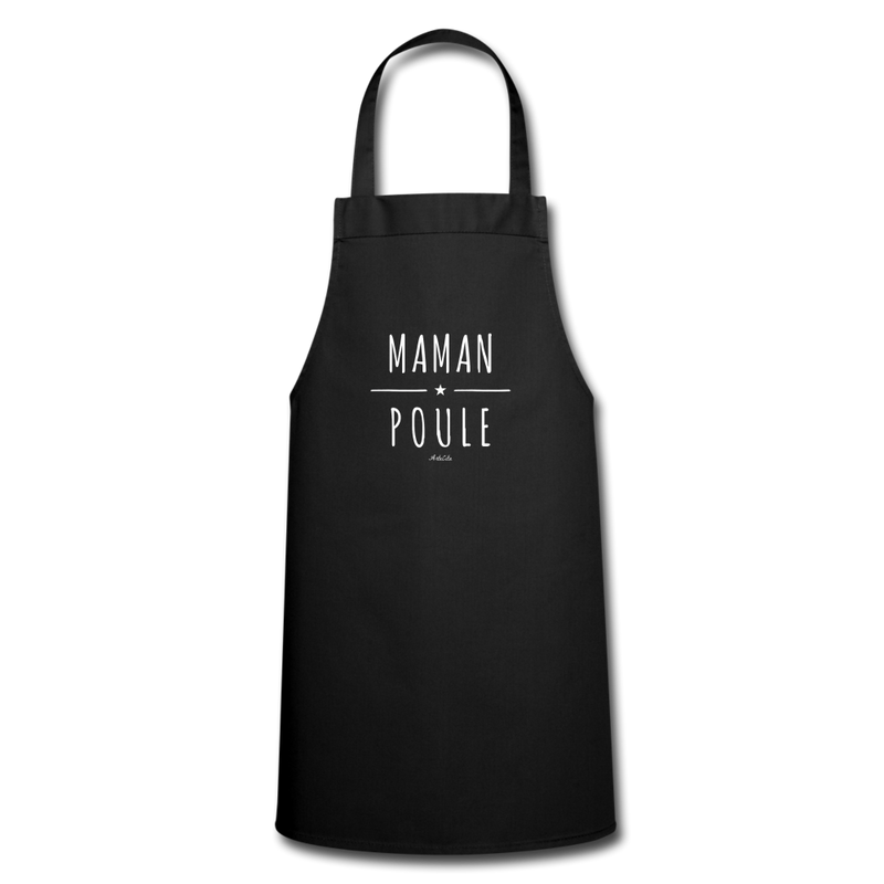 Cadeau anniversaire : Tablier - Maman Poule - 7 Coloris - Cadeau Original - Cadeau Personnalisable - Cadeaux-Positifs.com -noir-