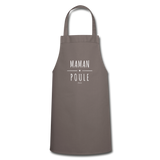 Tablier - Maman Poule - 7 Coloris - Cadeau Original - Cadeau Personnalisable - Cadeaux-Positifs.com -gris-