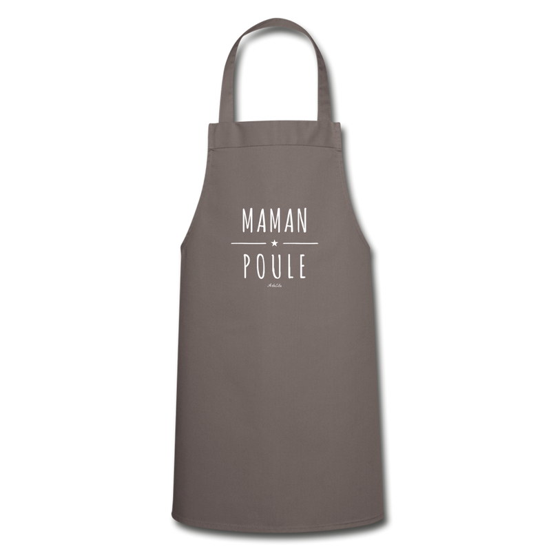 Cadeau anniversaire : Tablier - Maman Poule - 7 Coloris - Cadeau Original - Cadeau Personnalisable - Cadeaux-Positifs.com -gris-