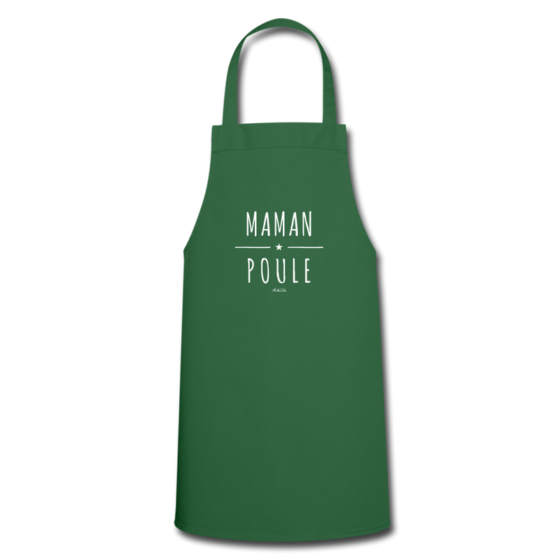 Cadeau anniversaire : Tablier - Maman Poule - 7 Coloris - Cadeau Original - Cadeau Personnalisable - Cadeaux-Positifs.com -vert foncé-