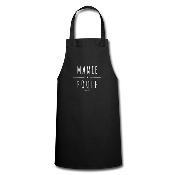 Tablier - Mamie Poule - 7 Coloris - Cadeau Original - Cadeau Personnalisable - Cadeaux-Positifs.com -noir-